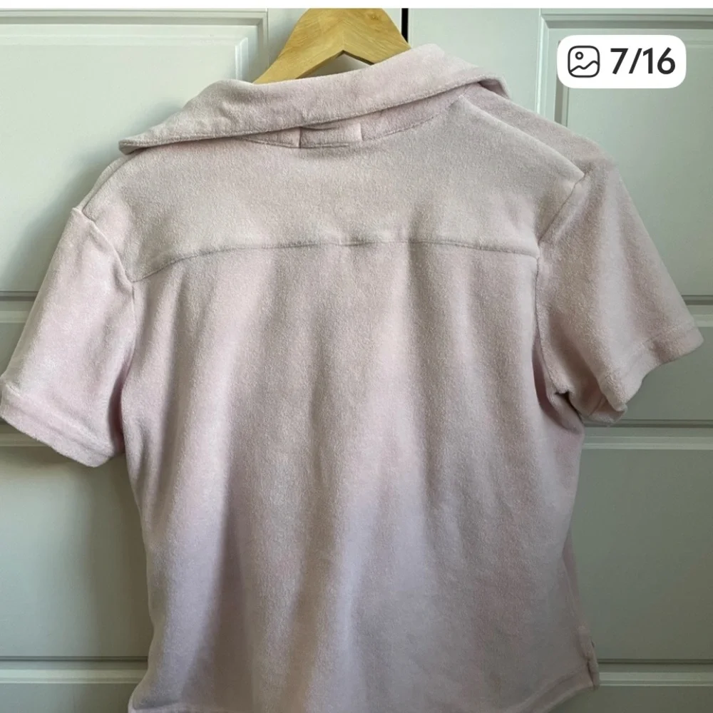 Frankies Bikinis Terry Cloth Top Only